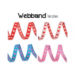 Webband - Herzen Breite 10 mm